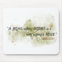 Books Quote Mouse Pad