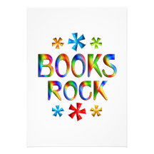 BOOKS ROCK PERSONALIZED INVITATIONS