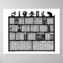 Bookshelf #6 Poster