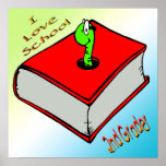 Bookworm 2nd Grader Poster
