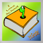 Bookworm 3rd Grader Poster