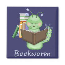 Bookworm Refrigerator Magnets