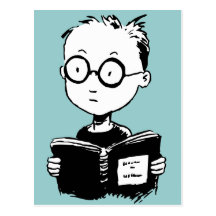 Bookworm Postcard