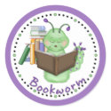 Bookworm stickers