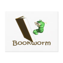 Bookworm T-shirts and Gifts. Post Card
