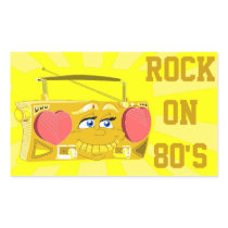 Boom Box 80's Sticker