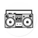 Boom Box stickers