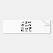 Boom Boxes & Retro Radios Bumper Sticker