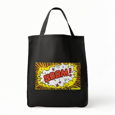 BOOM! II CANVAS BAGS by comicallyvintage