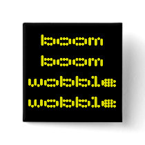 Boom Wobble Dot Matrix Squared Button!
