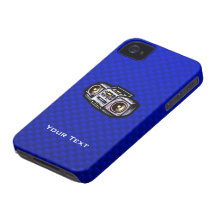 Boombox; Blue iPhone 4 Case
