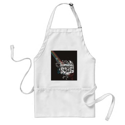 Boombox Boom Box Ghetto Blaster Jambox Aprons by fotoshoppe
