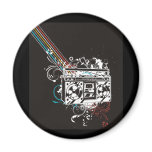 Boombox Boom Box Ghetto Blaster Jambox Fridge Magnet