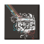 Boombox Boom Box Ghetto Blaster Jambox Fridge Magnets
