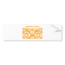 Boombox Bumper Sticker