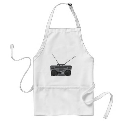 Boombox Ghetto Blaster Jambox Radio Cassette Aprons by goodnewsgifts
