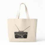 Boombox Ghetto Blaster Jambox Radio Cassette Tote Bags