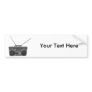 Boombox Ghetto Blaster Jambox Radio Cassette Bumper Sticker