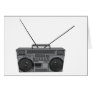 Boombox Ghetto Blaster Jambox Radio Cassette Card