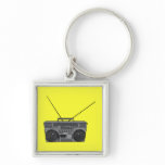 Boombox Ghetto Blaster Jambox Radio Cassette keychains