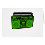 boombox ghetto blaster radio greeting cards