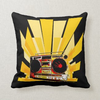 Boombox Graphic Pillows