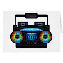 Boombox Greeting Cards