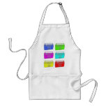 BOOMBOX multi colour raver Apron