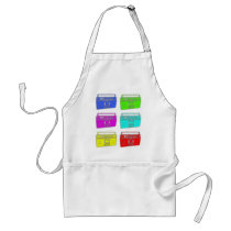 BOOMBOX multi colour raver Apron
