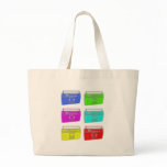 BOOMBOX multi colour raver Tote Bag