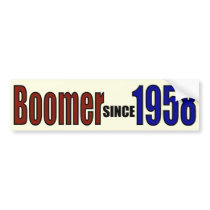 BOOMER 1958 BUMPER STICKER