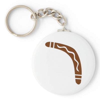 Boomerang Keychains by Thinkdifferent