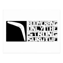 Boomerang Survive Postcards
