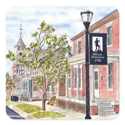 'Boonsboro' Square Sticker by picklelillysdad