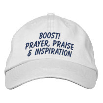 BOOST! Prayer, Praise & Inspiration Cap Embroidered Hats