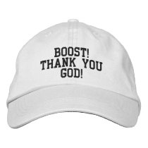 BOOST!THANK YOU GOD! Cap Embroidered Hats