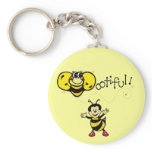 Bootiful Bee Keychains