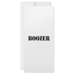 Boozer Black rack cards