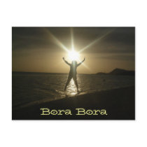 Bora Bora Sunset Post Card