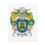 Borbolla Family Crest Postcard