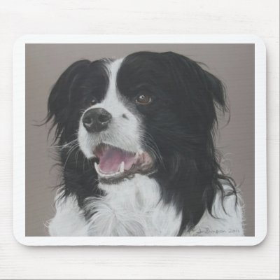 Border Collie 3 Mousepad by jopetportraits