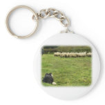 Border Collie 8M051D-25 Keychain