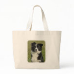 Border Collie 9B62D-18 Tote Bags
