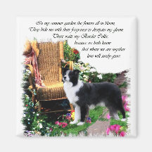 Border Collie Art Gifts Fridge Magnet