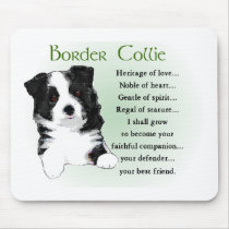 Border Collie Art Gifts Mouse Mats