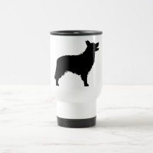 Border Collie (black) Coffee Mugs