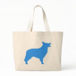 Border Collie (blue) Canvas Bag