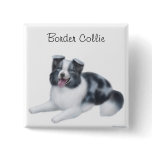Border Collie Blue Merle Pin