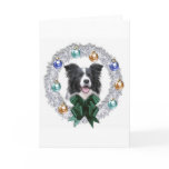 Border Collie Christmas Card