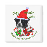 Border Collie Christmas Gifts Magnets